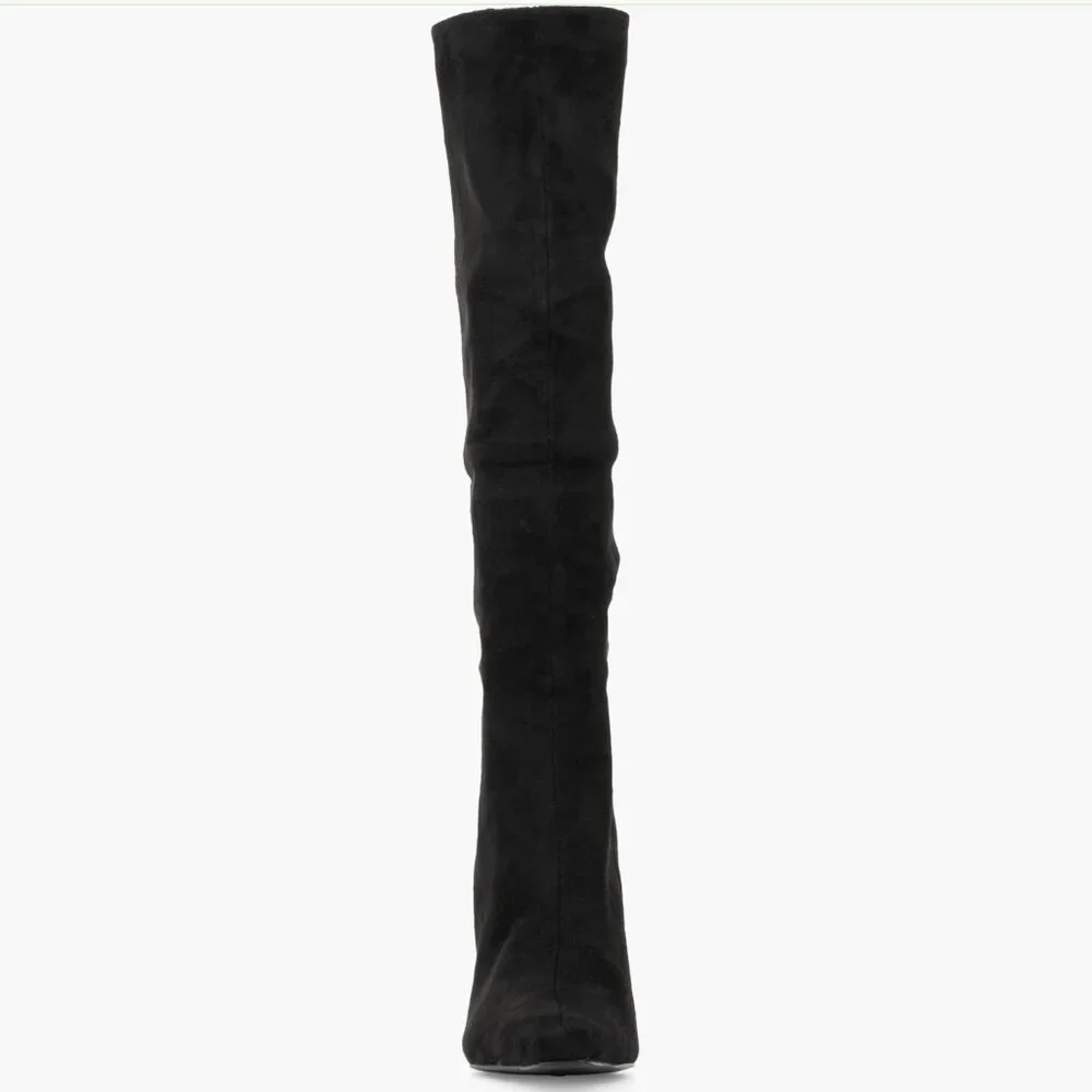NEW NEW YORK & COMPANY Kalissa Tall Convertible Stiletto Boot Houndstooth 7